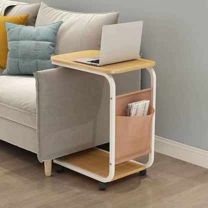 Tavero - C Vormige Bijzettafel Met 360 Graden Wielen