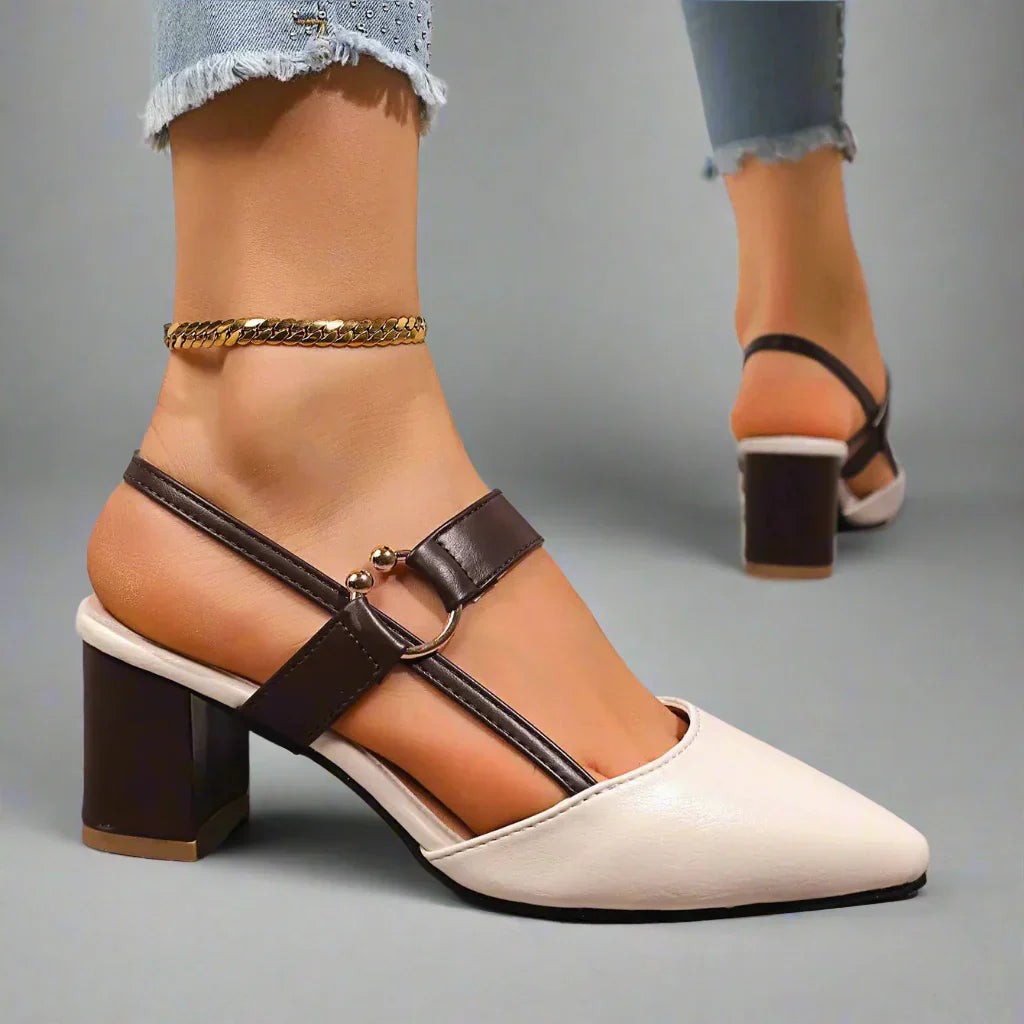 Zapatos de tacón de cuero Henley
