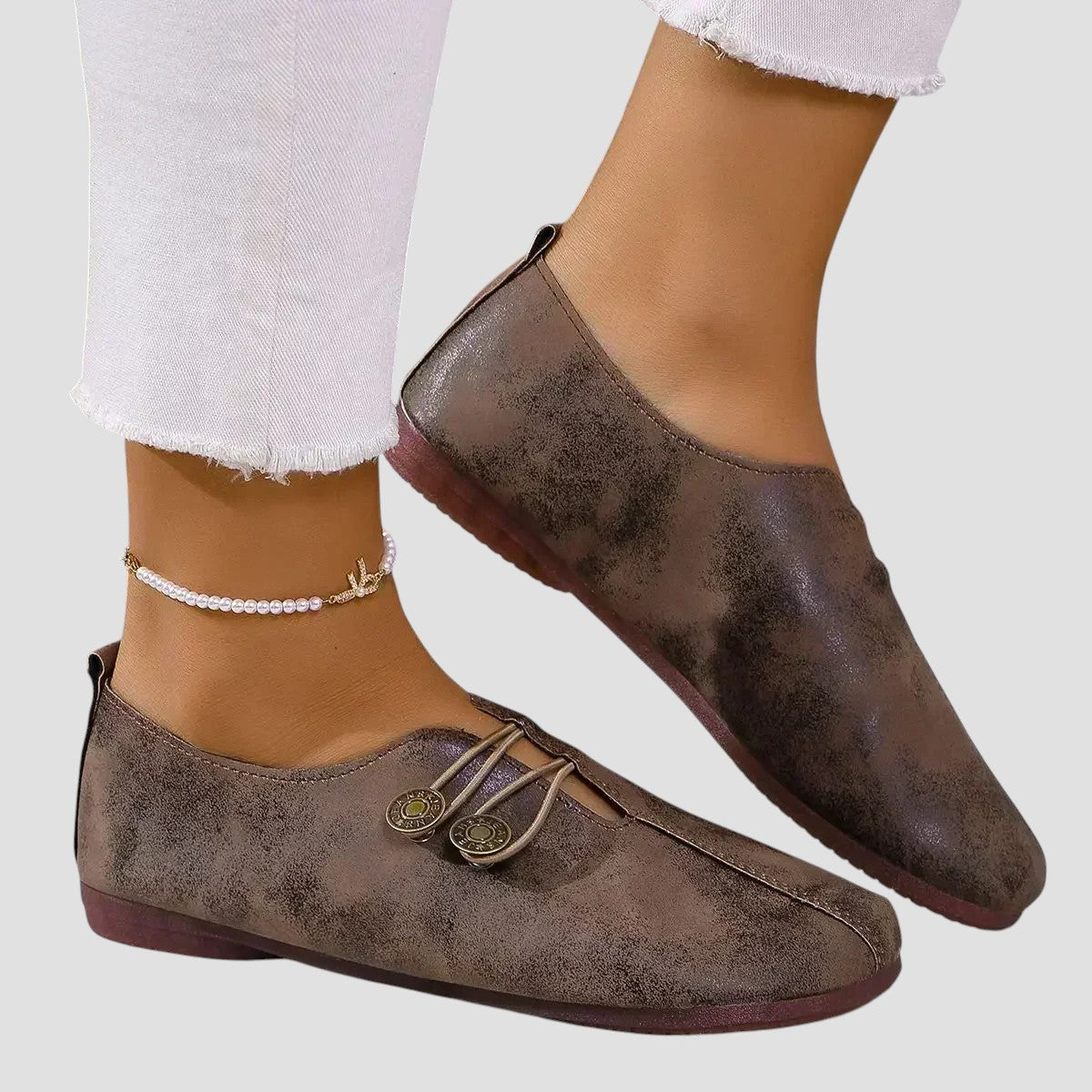 Lydia | Zapatillas ortopédicas de ante suave para mujer