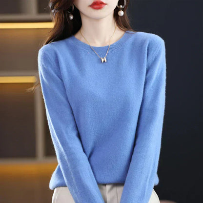 Lysandra – Women’s 100% Cashmere Crew Neck Sweater