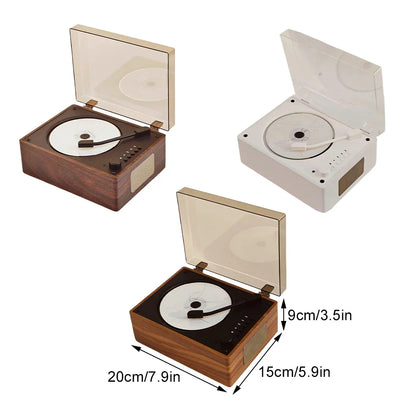 Retro CD-speler Bluetooth 5.1 Draagbaar Hout USB AUX Woonkamer Slaapkamer Muziekspeler Oplaadbaar Afstandsbediening Vintage | Restfield