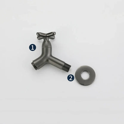Ottone Flow | Luxe Messing Wandkraan – Modern Design – Koud Water – G1/2" Aansluiting