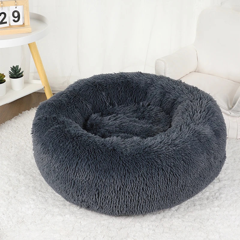 Hundebett | Plüsch | Anti-Stress | Waschbarer Bezug | 3 Größen