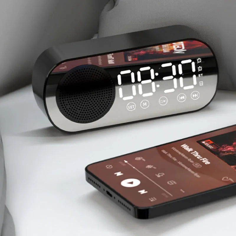Bluetooth-Wecker mit LED-Display und FM-Radio