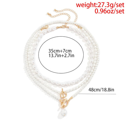 Pearl Heart OT Buckle  Necklace