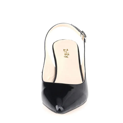 Dagelijkse all-match zomer dames sandalen pompen puntige tenen hoge hakken groot formaat 5 cm laag casual rug lege gesp feest trouwschoenen