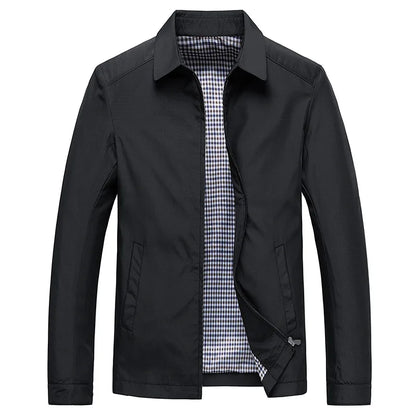 Alaric | Luxuriöse Herrenjacke | Summer Jacket – Elegant Men’s Premium Outerwear in Lightweight Smooth Fabric