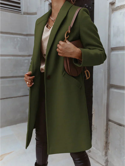 Alexis | Women Trendy Double-Breasted Long coat