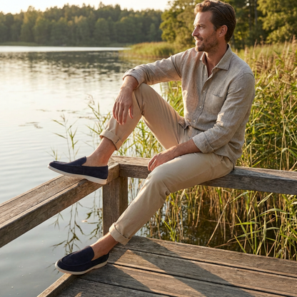 Sebastian | Loafers Slip-On Plain Vamp Low Profile Sole