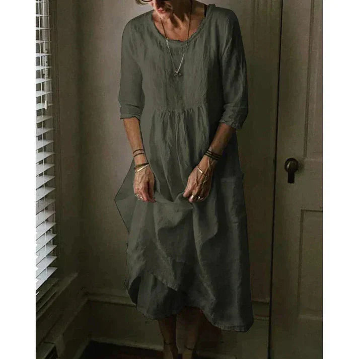 Violaine | Comfortable Loose Fit Midi Dress