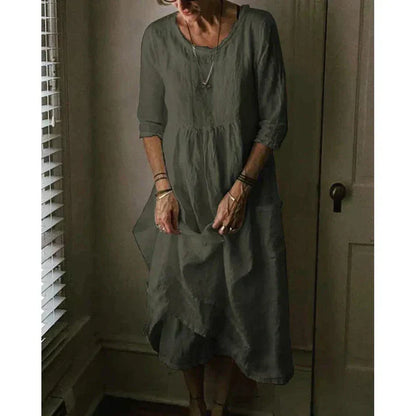 Violaine | Comfortable Loose Fit Midi Dress