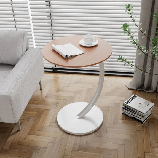 Avelyne Cirka | Reinforced Round Side Table for Living Room & Bedroom