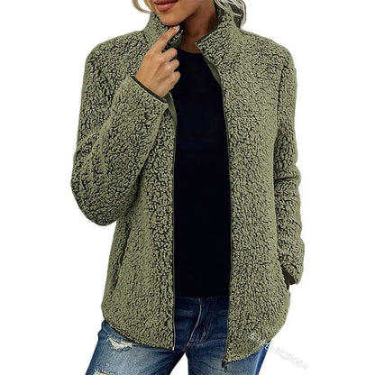 Kerina | Zachte fleecejas voor dames – Warme casual jas voor buiten