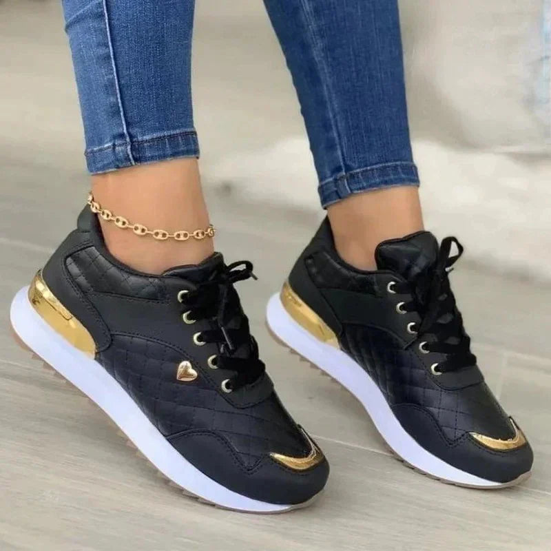 Kvinno Sneakers med Platå
