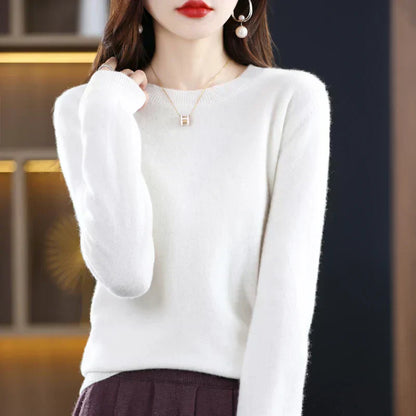 Lysandra – Women’s 100% Cashmere Crew Neck Sweater