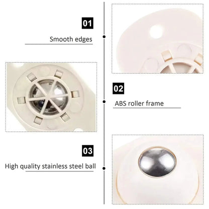 Selbstklebende Möbelgleiter – 360° Gleitpads, 8er-Set Zorenza