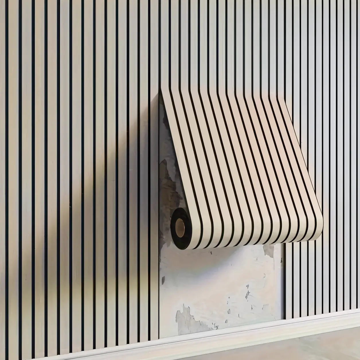 Selbstklebendes 3D-Wandpaneel mit Holzoptik Zorenza