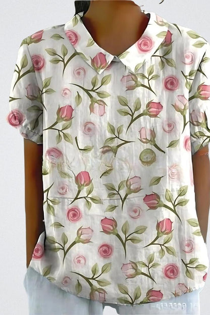 Selma | Blomstret bluse