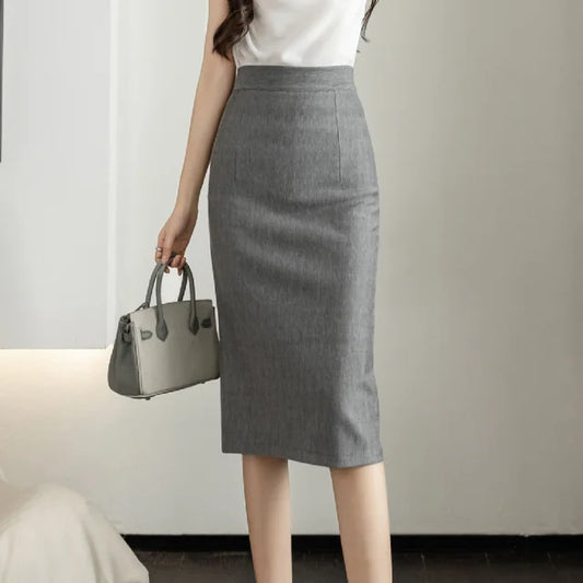 Elvarra - High Waist Pencil Skirt