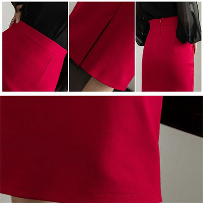 Elvarra - High Waist Pencil Skirt