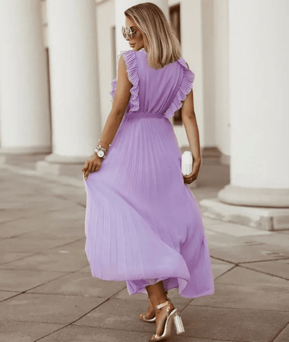 Serafina – Sleeveless Satin Maxi Dress