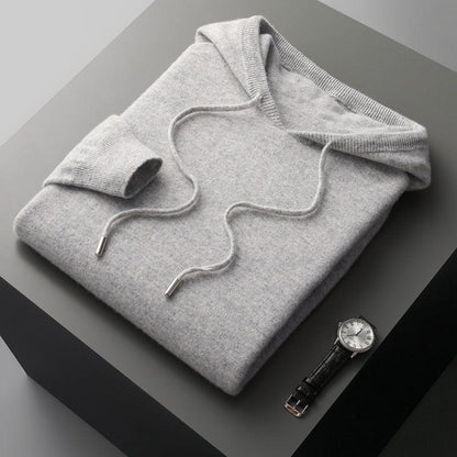 Herren-Hoodie aus Merinowolle – Cassiano Herbstedition