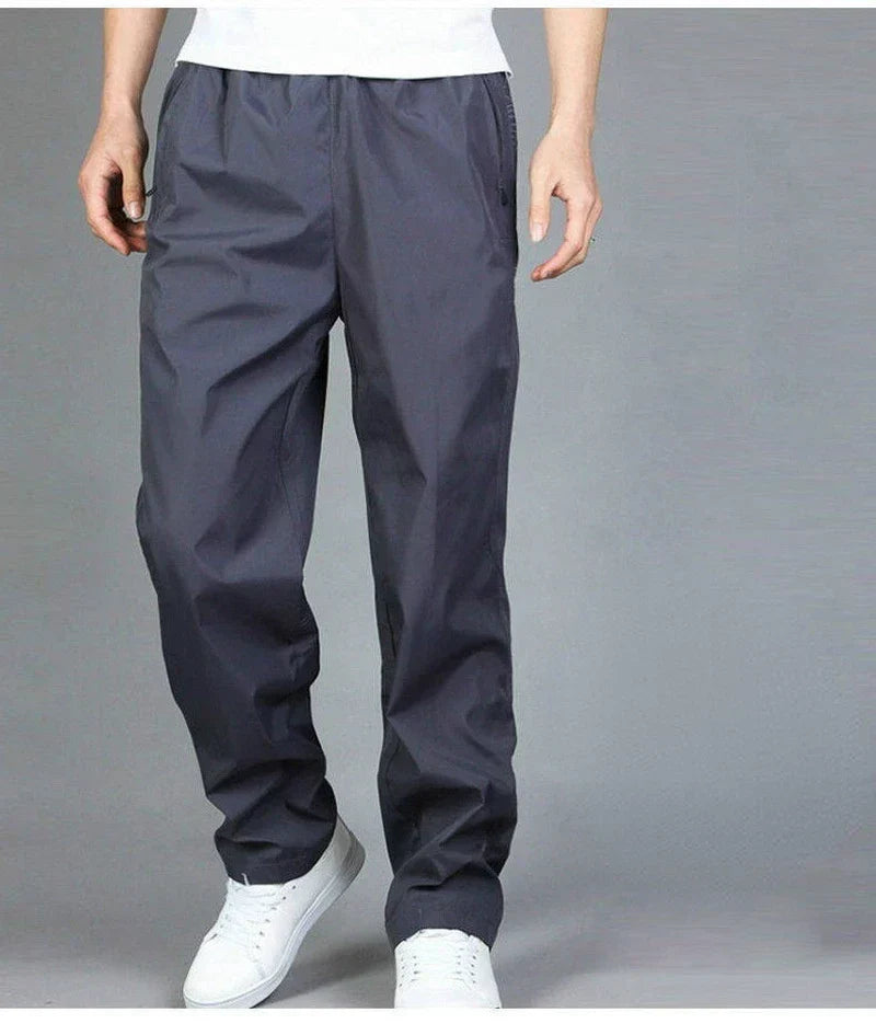 Sneldrogende Ademend Joggingbroek Lichtgewicht Sportbroek met Elastische Taille Grijs