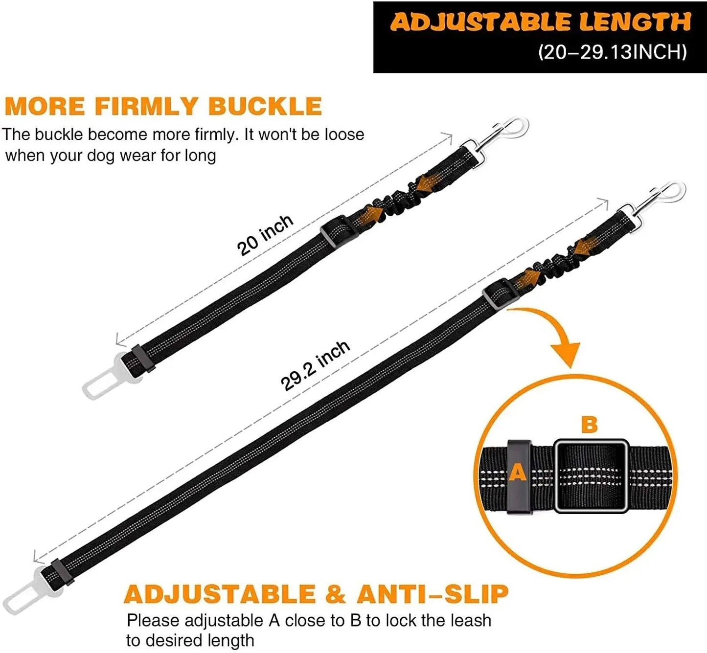 Pet Seat Belt Leash billede 16