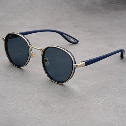 NoirGlow – Okrągłe Okulary Przeciwsłoneczne Luxe Eclipse