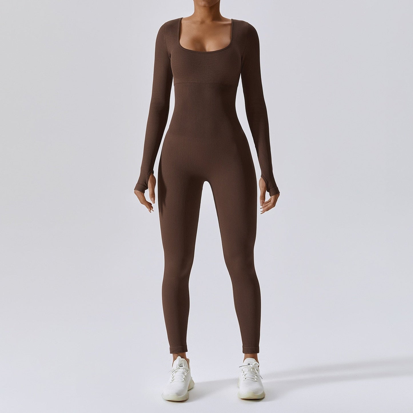 Seamless Ribbed One Piece Tummy Control Romper
