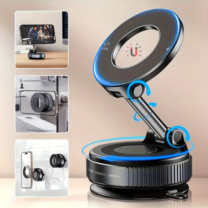 TelGrip™ Pro – Supporto Magnetico Pieghevole per Telefono con Rotazione a 360°