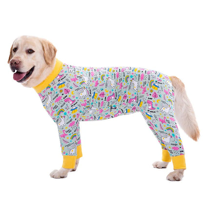 Ultra-Soft Jumpsuit - Full Belly Coverage for Medium to Large Dogs