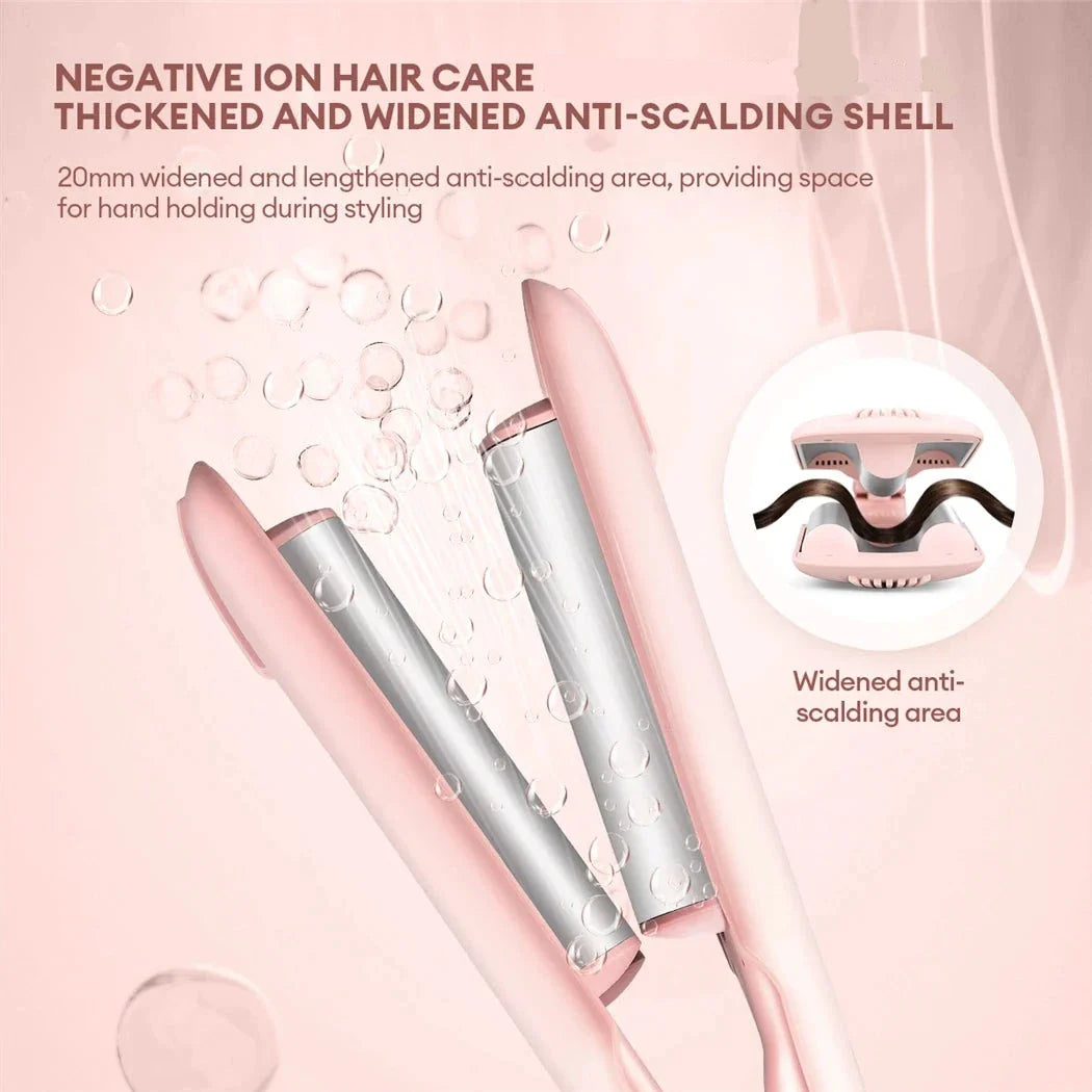 Lyxlocks® Professional Series: 25mm Ceramic Hair Curler & Crimper – Now with Negative Ions, Keratin, & Plant Protein for Perfect & Effortless Curling