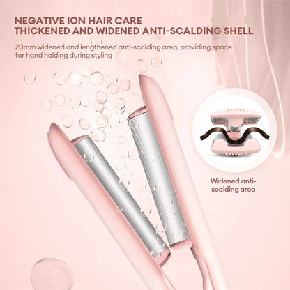 Lyxlocks® Professional Series: 25mm Ceramic Hair Curler & Crimper – Now with Negative Ions, Keratin, & Plant Protein for Perfect & Effortless Curling