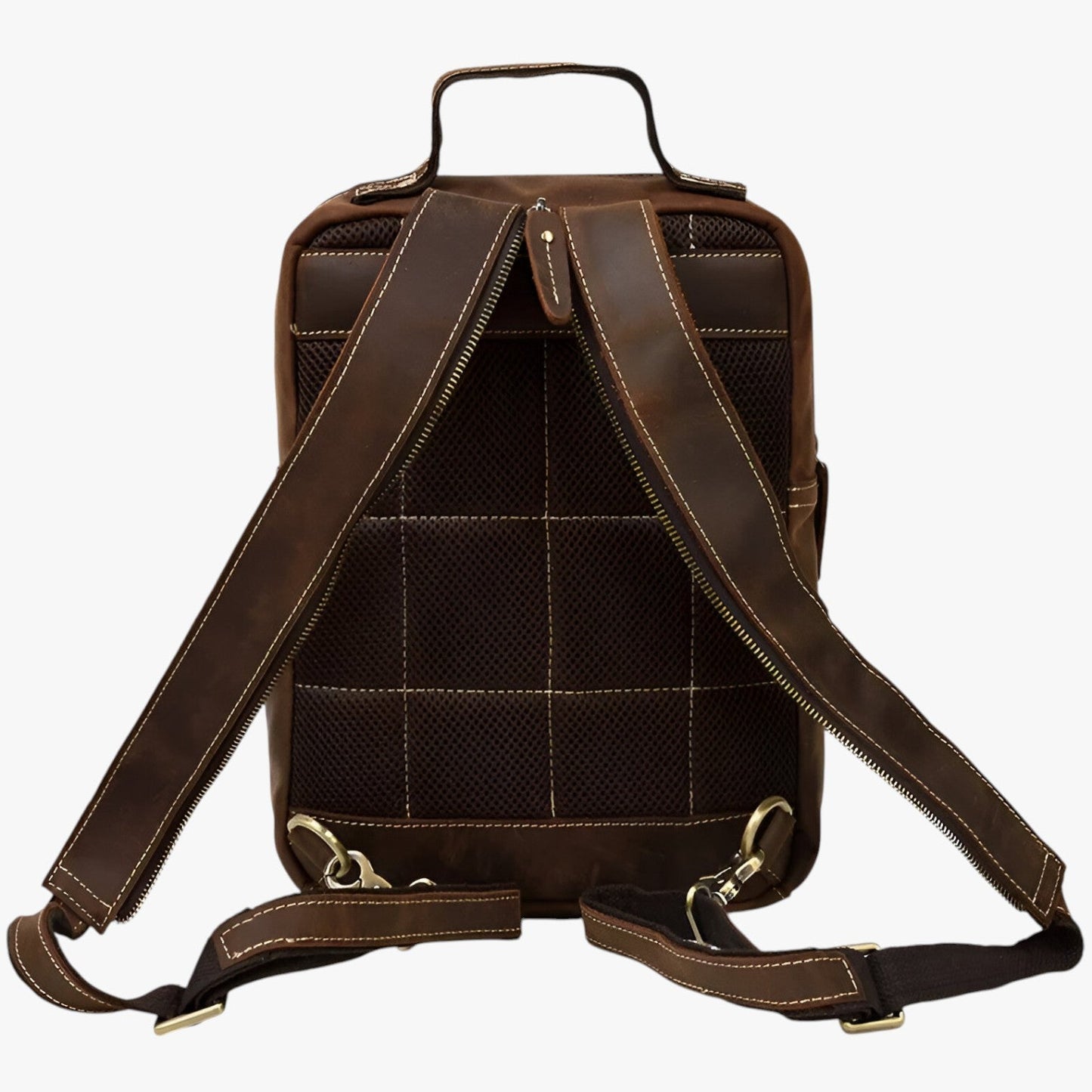 Jake | Vintage læder rygsæk med dobbelt anvendelse - - bags - {{ product_tags }