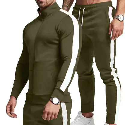 Men’s 2-Piece Tracksuit Set – Zip Hoodie & Joggers | Stylish, Comfortable & Versatile