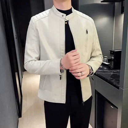 Adrian | Elegancka Skórzana Kurtka