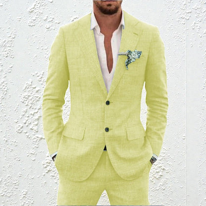 Ensemble blazer et pantalon deux pièces pour homme