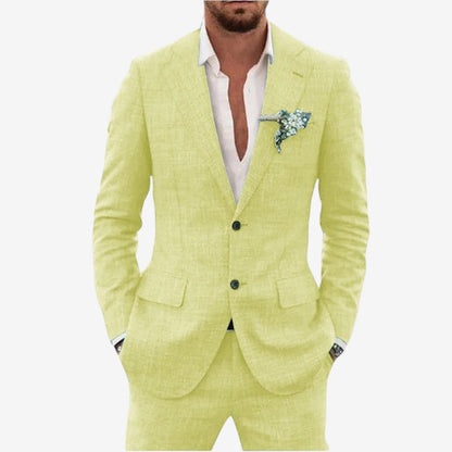 Ensemble blazer et pantalon deux pièces pour homme