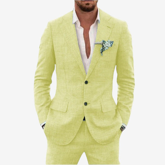 Ensemble blazer et pantalon deux pièces pour homme
