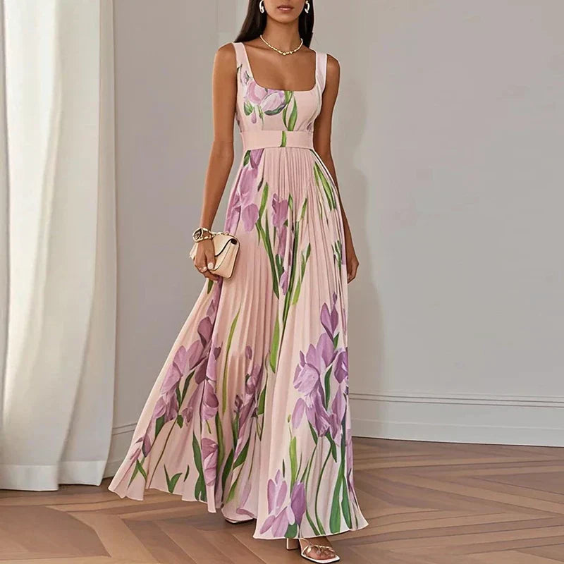 Fleuré™ | Sukienka maxi w kwiaty o kroju litery A