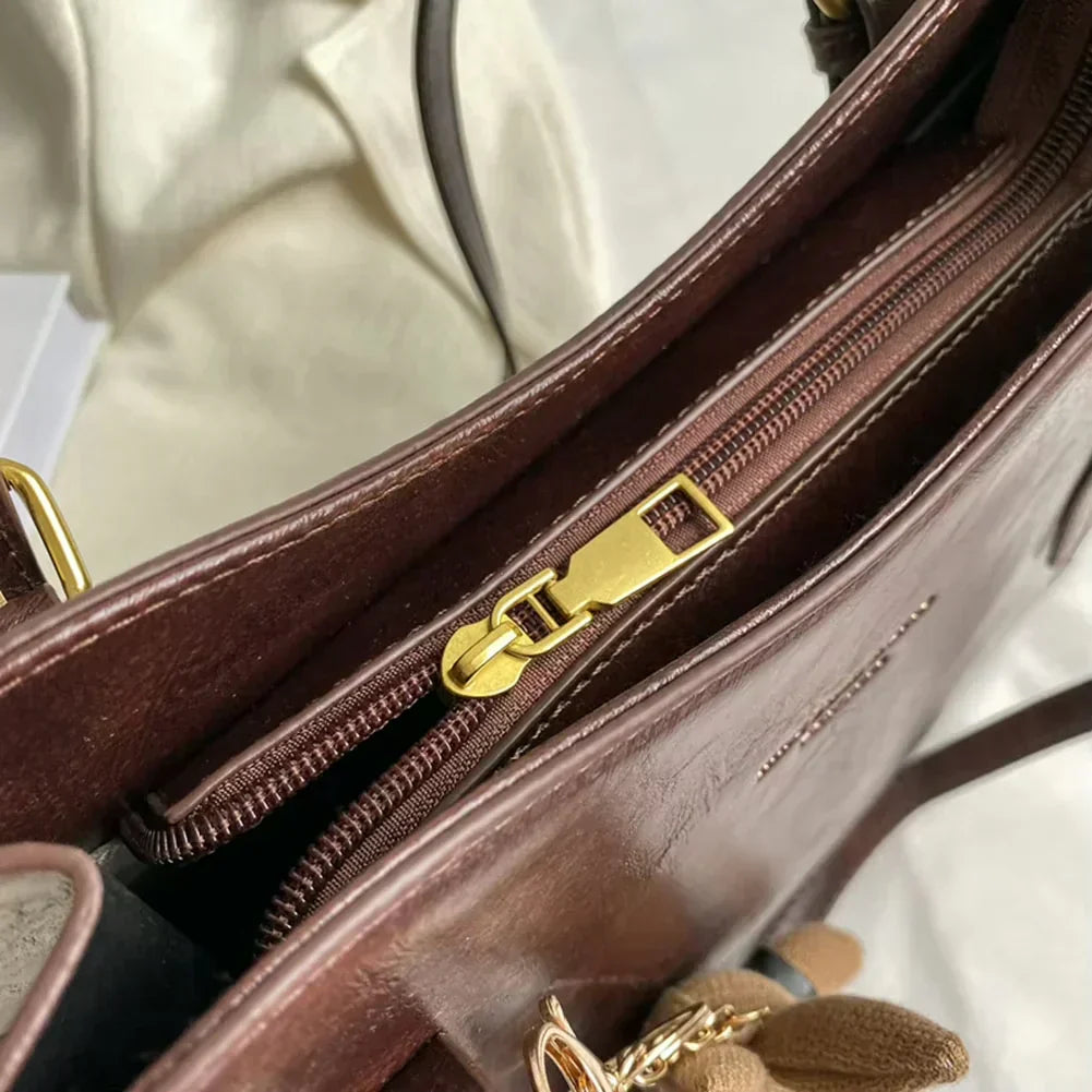 Lena | Sac à bandoulière vintage en cuir vegan