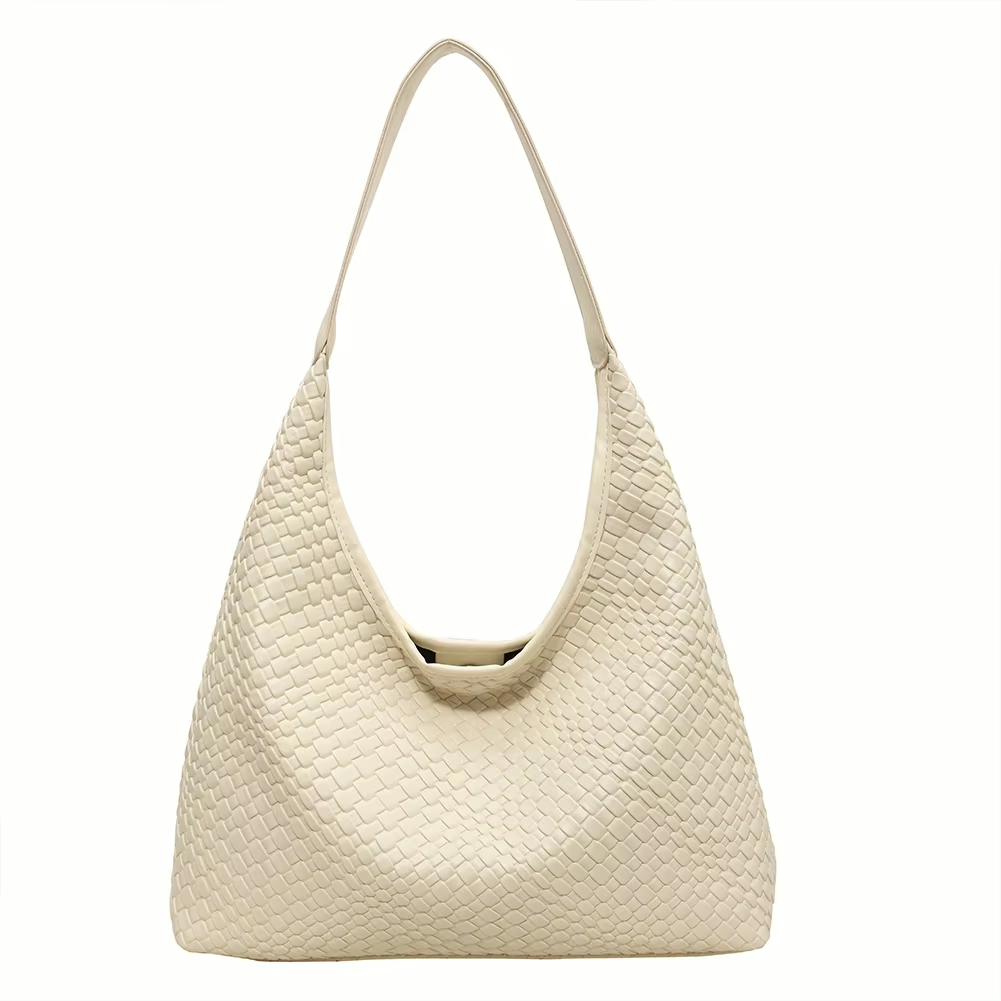 Livia Woven Tote | Vegane Umhängetasche mit Pouch