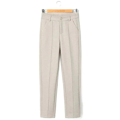 Women's Wool Mix Straight Leg Trousers
