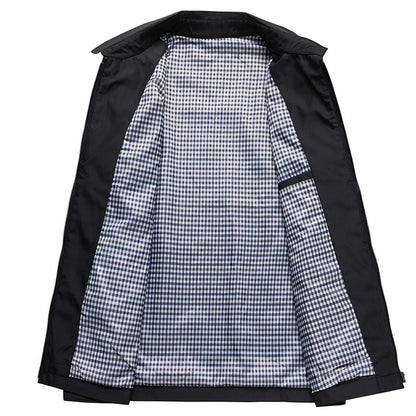 Alaric | Luxuriöse Herrenjacke | Summer Jacket – Elegant Men’s Premium Outerwear in Lightweight Smooth Fabric