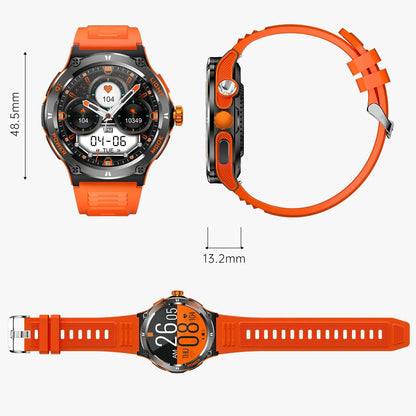Smartwatch til Mænd med HD Skærm, LED Lys og Boussole