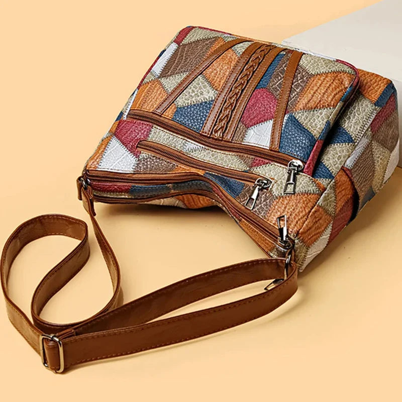 Nordic Patchwork Skuldertaske