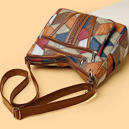 Nordic Patchwork Skuldertaske