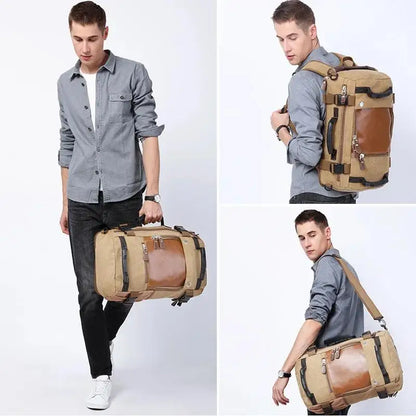 Journeyman Duffel Backpack – Waterproof, Spacious,  Timeless Appeal: Made for Adventures in the Forest, Beach, Airport,  Streets