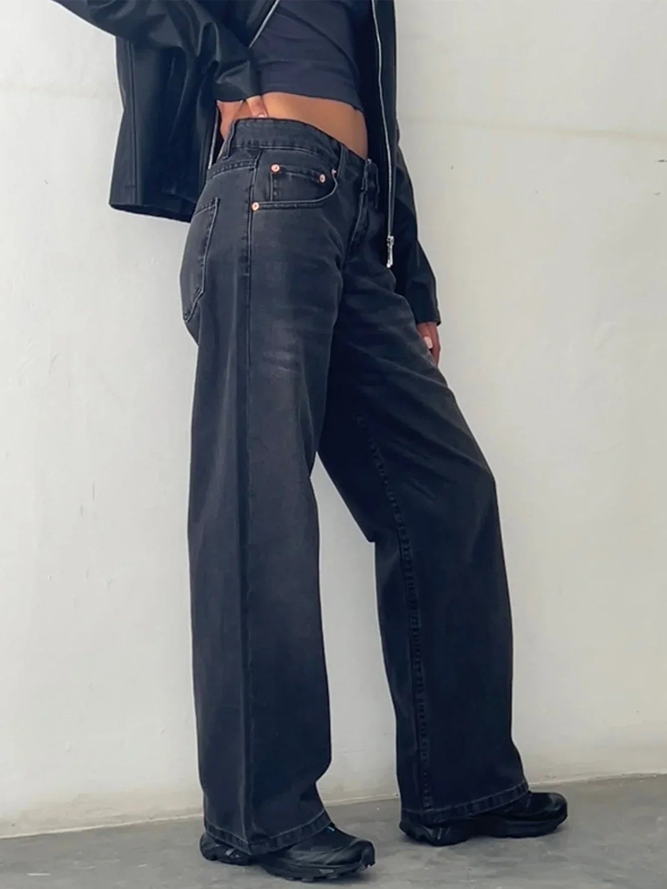 Retroinspirerede Jeans med Loose Fit